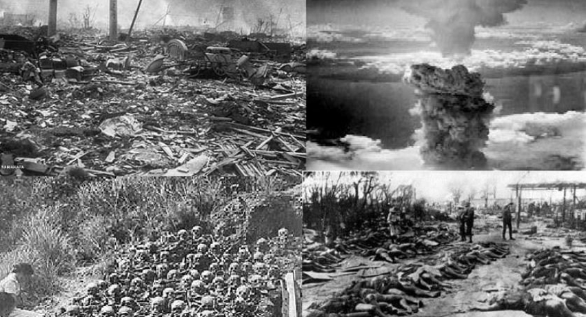 Фотография последствий ядерного взрыва в Хиросиме
