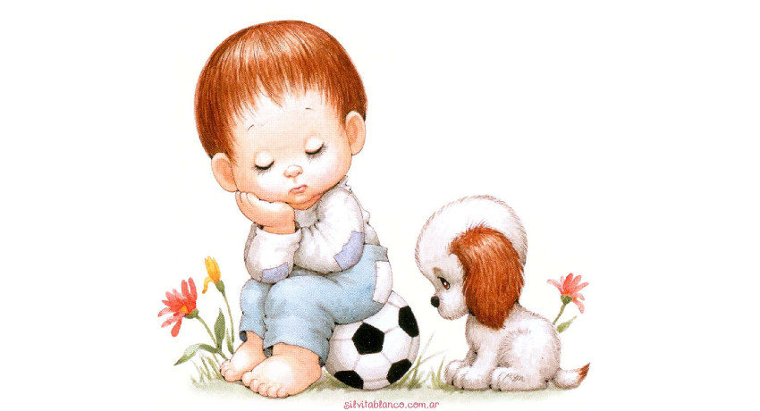 Картинка маленького мальчика сидящего на мячике
